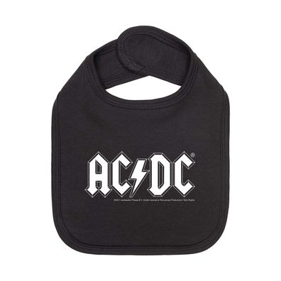 AC/DC Logo - Baby Lätzchen 100% Bio Baumwolle-Organic 100% offizielles Merch