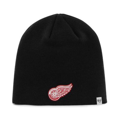 NHL Detroit Red Wings schwarz Wollmütze Wintermütze Beanie Mütze Hat 053838566569