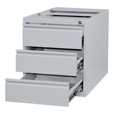 Stahl-Unterbaucontainer mit 3 Schubladen für Stahl-Schreibtisch-Gestell