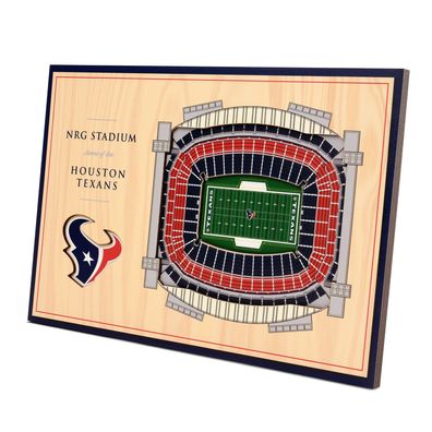 NFL Houston Texans Stadium 3D Wandbild Desktop Holzschild