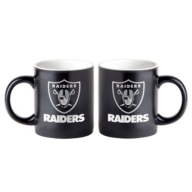 NFL Kaffeetasse Las Vegas Raiders Black Matte Jumbo Becher Tasse Mug Football