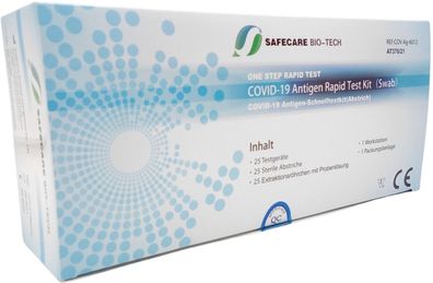 Safecare Corona Covid-19 Antigen Schnelltest BfArM zugelassen / BioTech / 1 Test