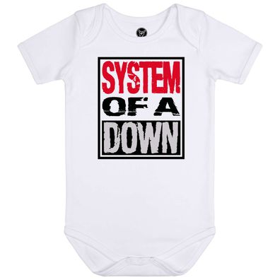 System of a Down Logo Baby Body 100% Bio Baumwolle Neu-New 100% offizielles Merch