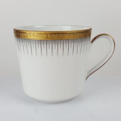 Kaffeetasse Seltmann Weiden Form 25475 grau gold Dekor