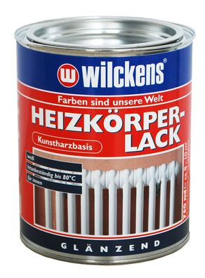 Wilckens 750 ml Heizkörperlack Kunstharz, hitzebeständig bis 80&deg; C Weiß Glänzend