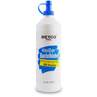 Meyco weißer Bastelkleber 500 g Universalkleber Dosierspitze Lösungsmittelfrei