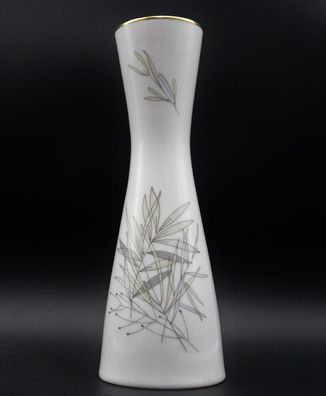 Rosenthal Vase Design 2000 Gräser 22 cm 50er mit Goldrand #Z4