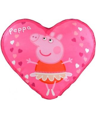 United Labels Peppa Pig Wutz Plüsch Formkissen 40cm Heart Pillow Cushion