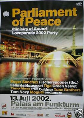 Parliament Of Peace - Frankfurt 2002 Konzert-Poster A1