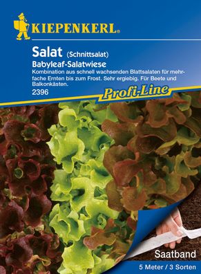 Kiepenkerl® Salat Baby-Leaf Salatwiese - Saatband - Gemüsesamen