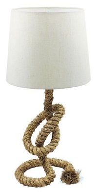 Taulampe, Tischleuchte, Tischlampe, Tampen Lampe, Maritime Seillampe 58 cm