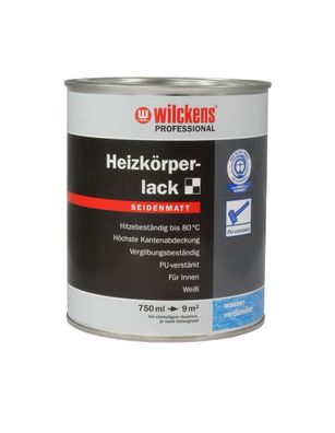 Wilckens Professional Heizkörperlack 750 ml Weiß Seidenmatt, geruchsneutral