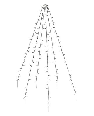 Fahnenmast Beleuchtung - H 800 cm / 400 LED - Garten Weihnacht Baum Beleuchtung Außen