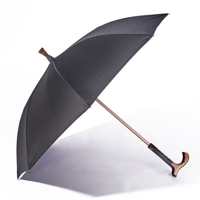 Gehstock mit Regenschirm | Spazierstock | Gehhilfe mit Schirm | Stockschirm