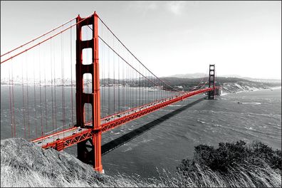 Muralo VINYL Fototapete XXL TAPETE Golden Gate Brücke 249