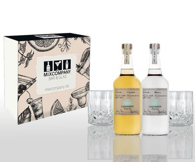 George Clooney 2er Geschenkset Casamigos Tequila Blanco + Reposado je 0,7L (40