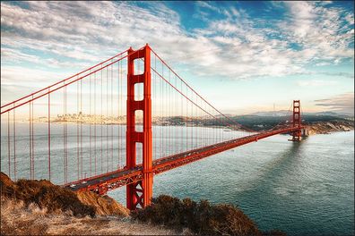 Muralo VINYL Fototapete XXL TAPETE Golden Gate Brücke 254