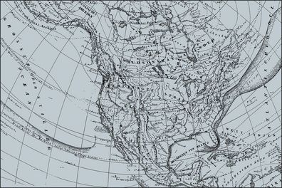 Muralo VINYL Fototapete XXL TAPETE Alte Karte Amerika Geographie Abstrakt 389