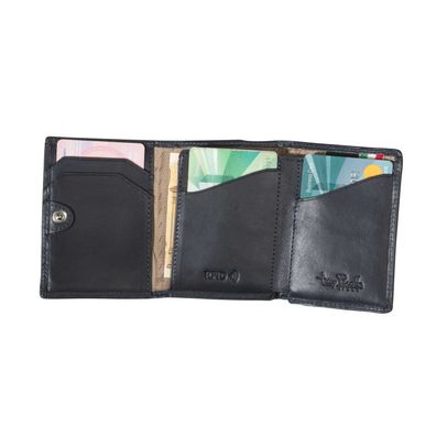 Slim Wallet Mini Geldbörse Münzfach Tony Perotti Vegetale RFID Navy Blue / Blau