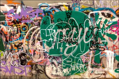 Muralo VINYL Fototapete XXL TAPETE Straßenkunst Graffiti 925