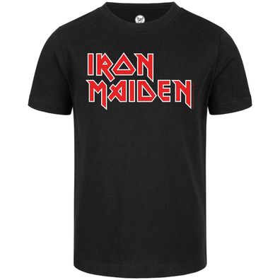 Iron Maiden Logo - Kinder T-Shirt 100% offizielles Merch 100% Baumwolle (Bio)