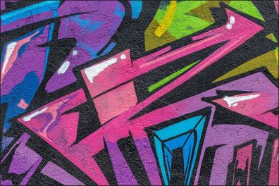 Muralo VINYL Fototapete XXL TAPETE bunter modischer Graffiti 933