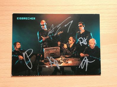 Autogrammkarte - Eisbrecher - ROCK & POP - orig. signiert #1480