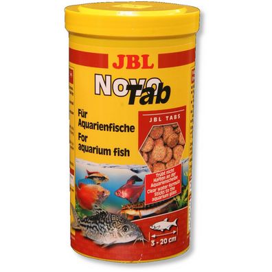 JBL NovoTab 1000ml Futter Futtertabletten für Zierfische Welse Panzerwelse