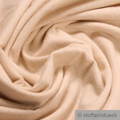 Stoff Baumwolle Flanell natur angeraut einfärbbar ready to dye