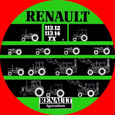 Betriebsanleitung für die Renault Traktoren 113-12 TX + 113-14 TX (R7921 R7922)