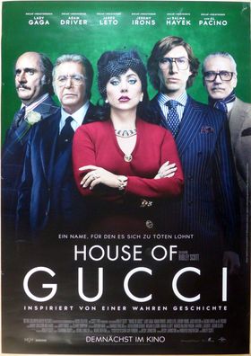 House of Gucci - Original Kinoplakat A0 - Lady Gaga, Al Pacino - Filmposter