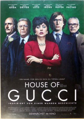 House of Gucci - Original Kinoplakat A1 - Lady Gaga, Al Pacino - Filmposter