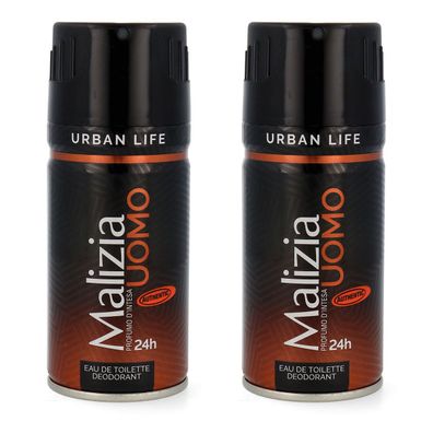 Malizia Uomo Urban Life deodorant EdT 2x 150ml