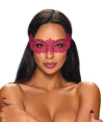 Spitzenmaske Pink Maske Filigrane Spitze Augenmaske Masquerade Accessoire