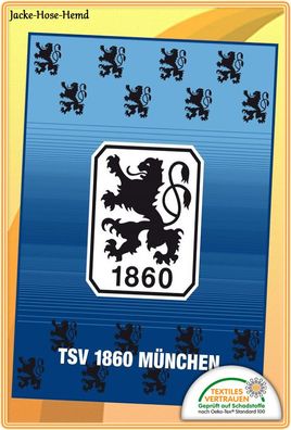 TSV 1860 München Veloursdecke Flanellfleece- Decke Löwe Logo Gr. 150x200cm NEU