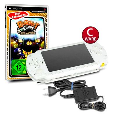 Original Sony PlayStation Portable - PSP 1004 Konsole in WEIß / WHITE #11C + origi...