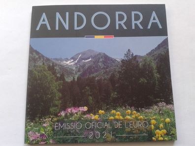 KMS 2021 Andorra Kursmünzensatz 3,88 euro im Blister/ Folder - nur noch 10500 Auflage