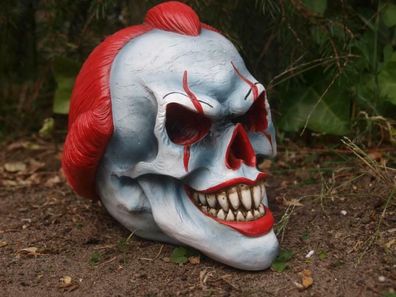 Totenkopf - ES - Gothic Totenschädel Clown Figur Skull Schädel Halloween Deko