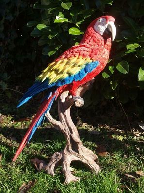 Papagei Ara Deko Figur rot 70cm wetterfest HOTANT Dekoration NEU keine Kopie