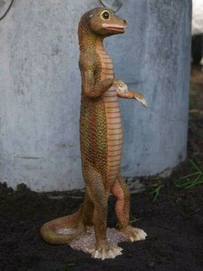 Gecko Echse Eidechse Deko Figur Reptilien Tier Skulptur Deko Gartenfigur H30cm