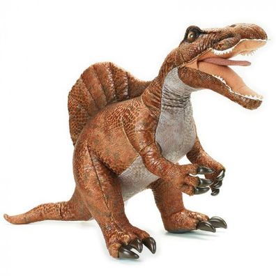Velociraptor Stofftier Junior 77 x 37 cm Plüsch orange