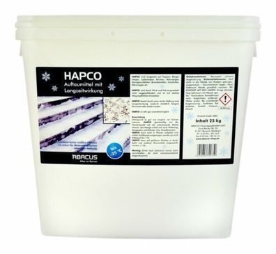 25 kg Hapco Auftaumittel Streusalz Calciumchlorid Auftauwunder Eis