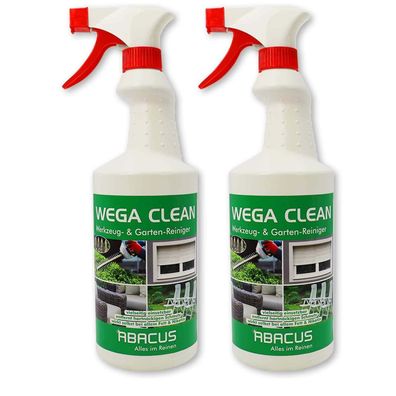 2x 750 ml Wega Clean Retoureware Werkzeugreiniger Gartenreiniger