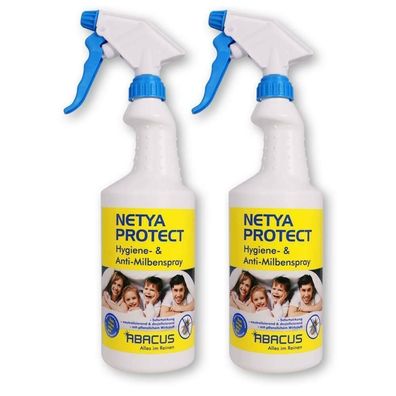 2x 750 ml NETYA Protect Anti-Milbenspray Milbenschutz Hygienespray