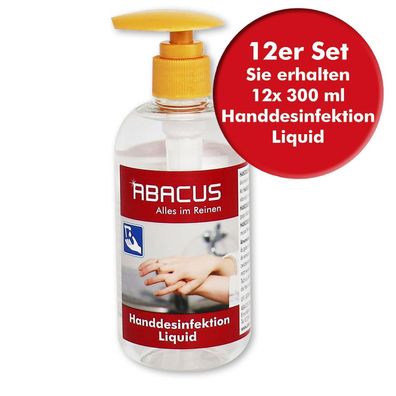 12x 300 ml Handdesinfektion Liquid - Desinfektionsmittel