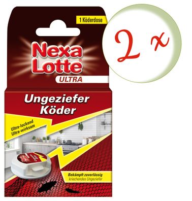 2 x NEXA LOTTE® Ultra Ungeziefer-Köder, 1 Stück