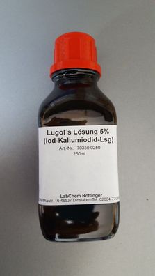 Lugolsche Lösung Lugols Lösung Iod-Kaliumiodid-Lösung 4,9% 250ml