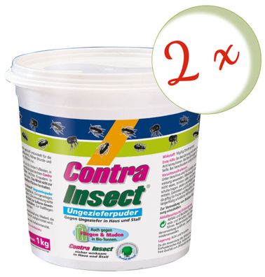 2 x FRUNOL Delicia® Contra Insect® Ungeziefer-Puder, 1 kg