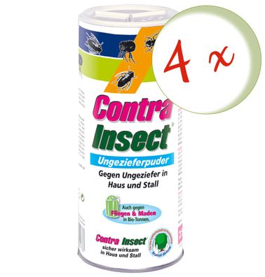 4 x FRUNOL Delicia® Contra Insect® Ungeziefer-Puder, 250 g