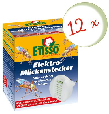 12 x FRUNOL Delicia® Etisso® Elektro-Mückenstecker, 1 Set